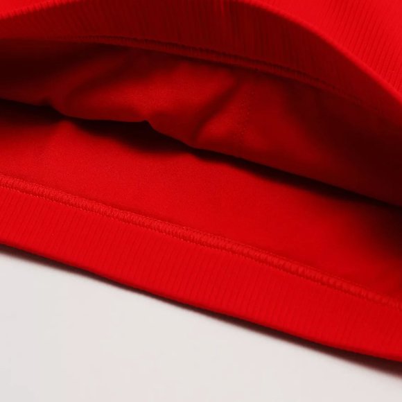 White Ribbed V line Pocket leggings high rise - Picture 11 of 16